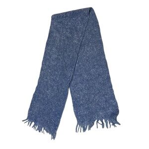 H15 Avoca 100% Mohair Blue/White Heathered Scarf Men’s/Womens